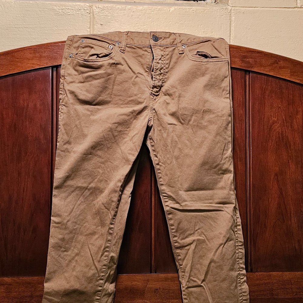 American Eagle Outfitters Mens FLEX Khaki Jean Pant Size 34x30